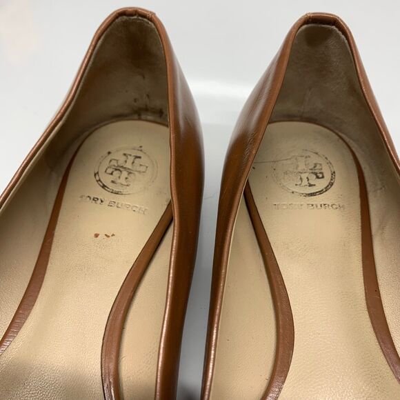 Tory Burch Nutria Gold Raleigh Ballet Flats Womens Size 7M - Picture 9 of 12